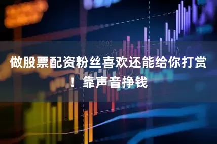 做股票配资粉丝喜欢还能给你打赏！靠声音挣钱