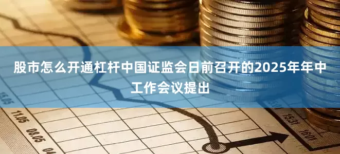股市怎么开通杠杆中国证监会日前召开的2025年年中工作会议提出